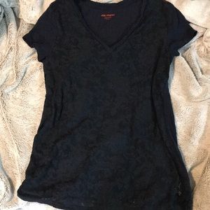 Joe Fresh lace short sleeve V neck